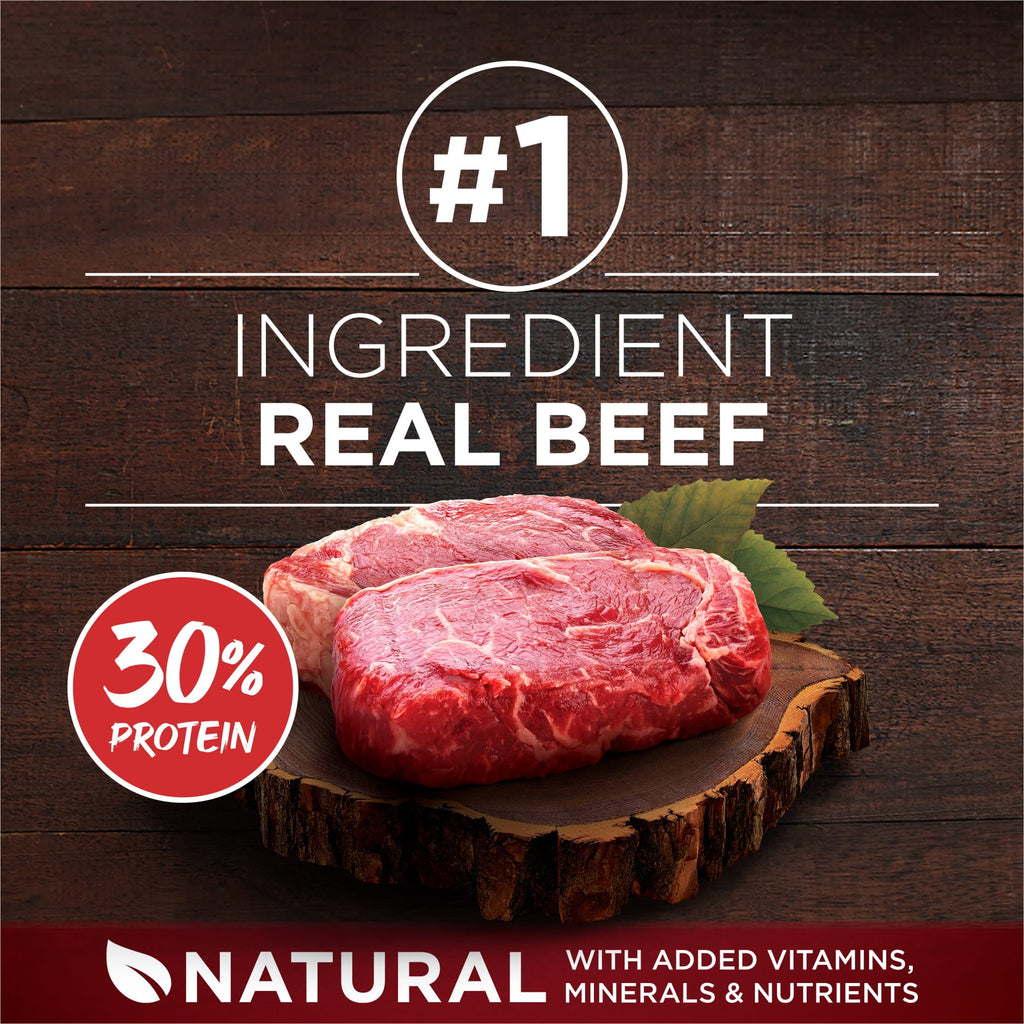 Purina One True Instinct Lean Muscle Support With Real Beef Natural With Added Vitamins - Minerals and Nutrients High Protein Dog Food, 15 lb Bag