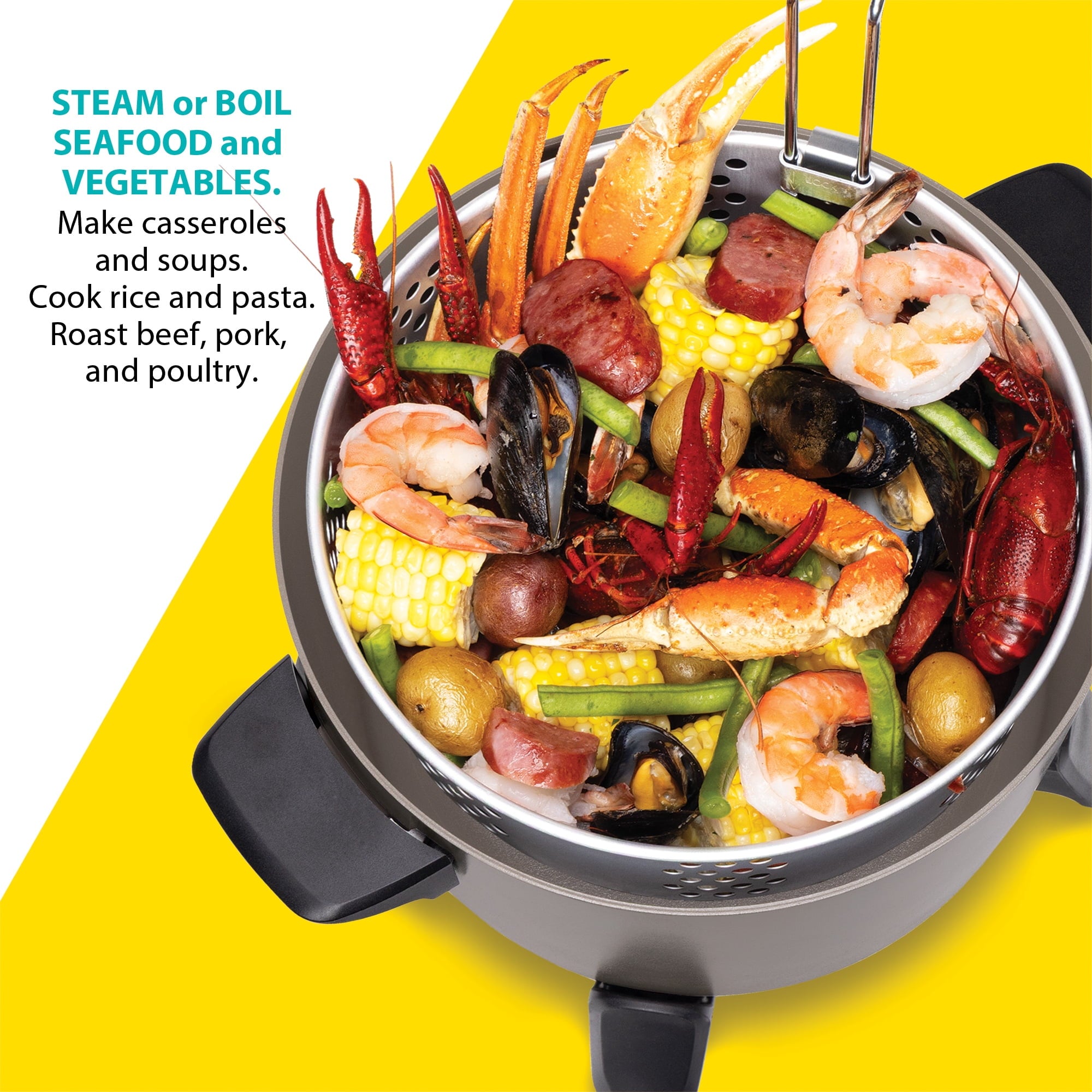 Presto Big Kettle Ceramic Deep Fryer/Multi-Cooker