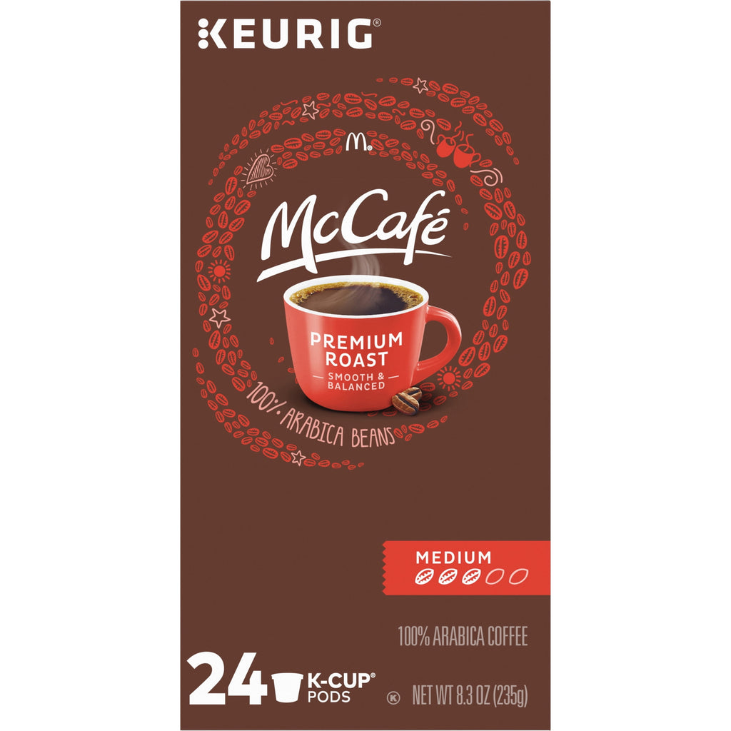 McCafe Premium Roast Coffee K-Cup Coffee Pods - Medium Roast, 24 Count For Keurig Brewers - 4-Pack