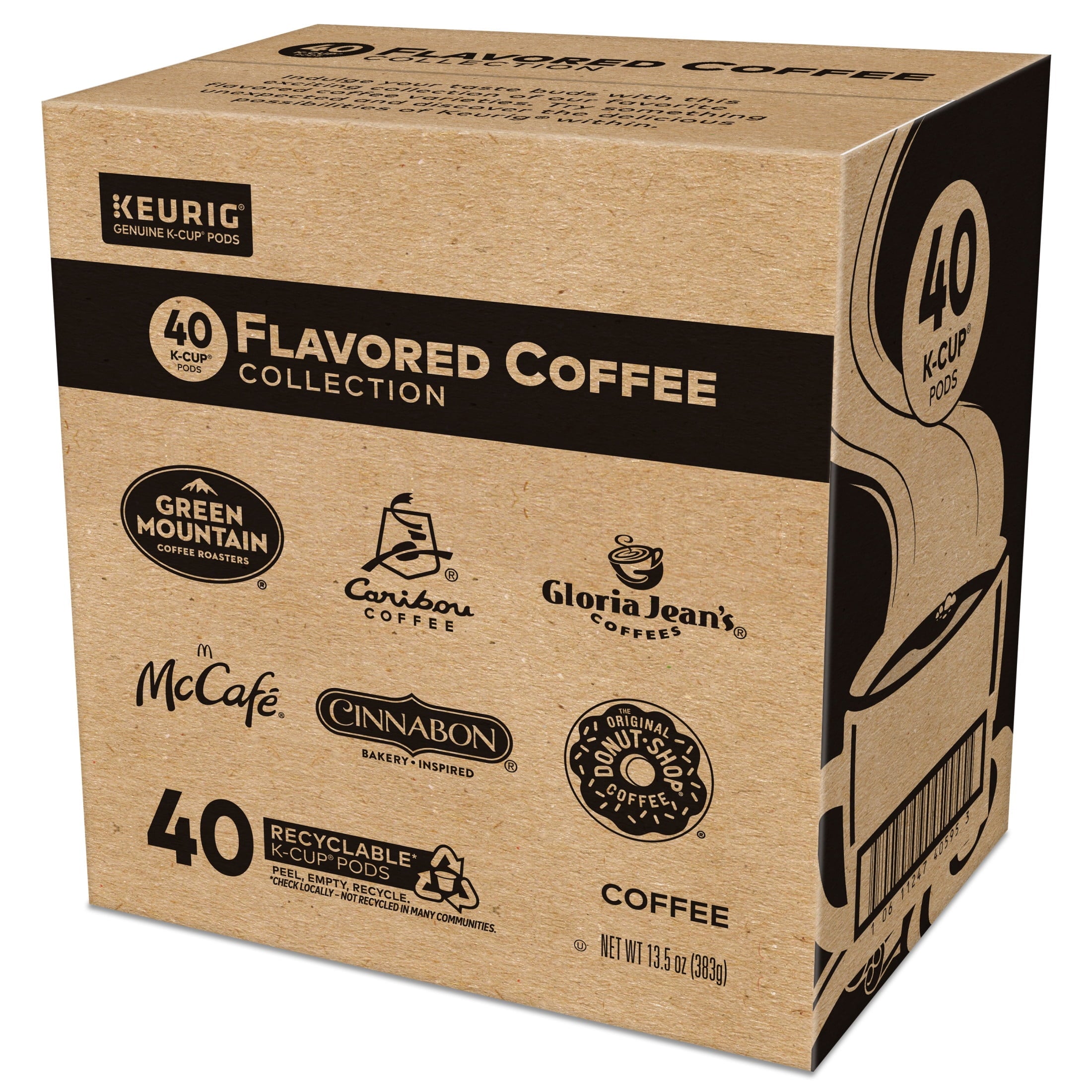 Keurig Flavored Coffee Collection Light and Medium Roast K-Cup Coffee Pods - 40 Count