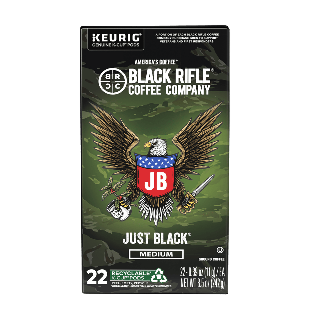 Black Rifle Coffee Company Just Black Keurig K-Cup Pods - Medium Roast, 22 Count