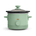 bella 1.5 Qt Manual Slow Cooker with 3 Heat Settings - Ceramic Nonstick Coating, Dishwasher Safe Pot & Tempered Glass Lid, Seaglass