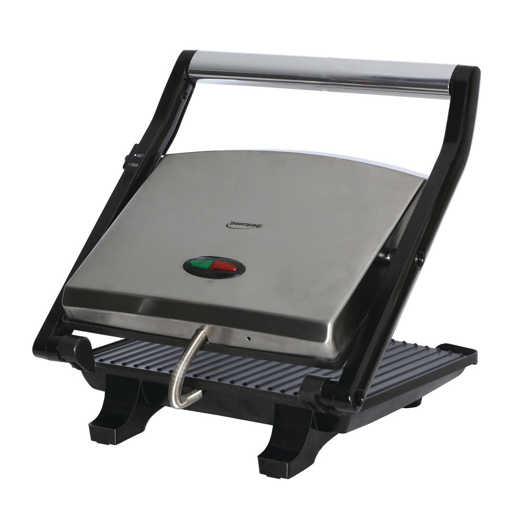 Brentwood Select TS-651 Compact Non-Stick Panini Press & Sandwich Maker - Stainless Steel