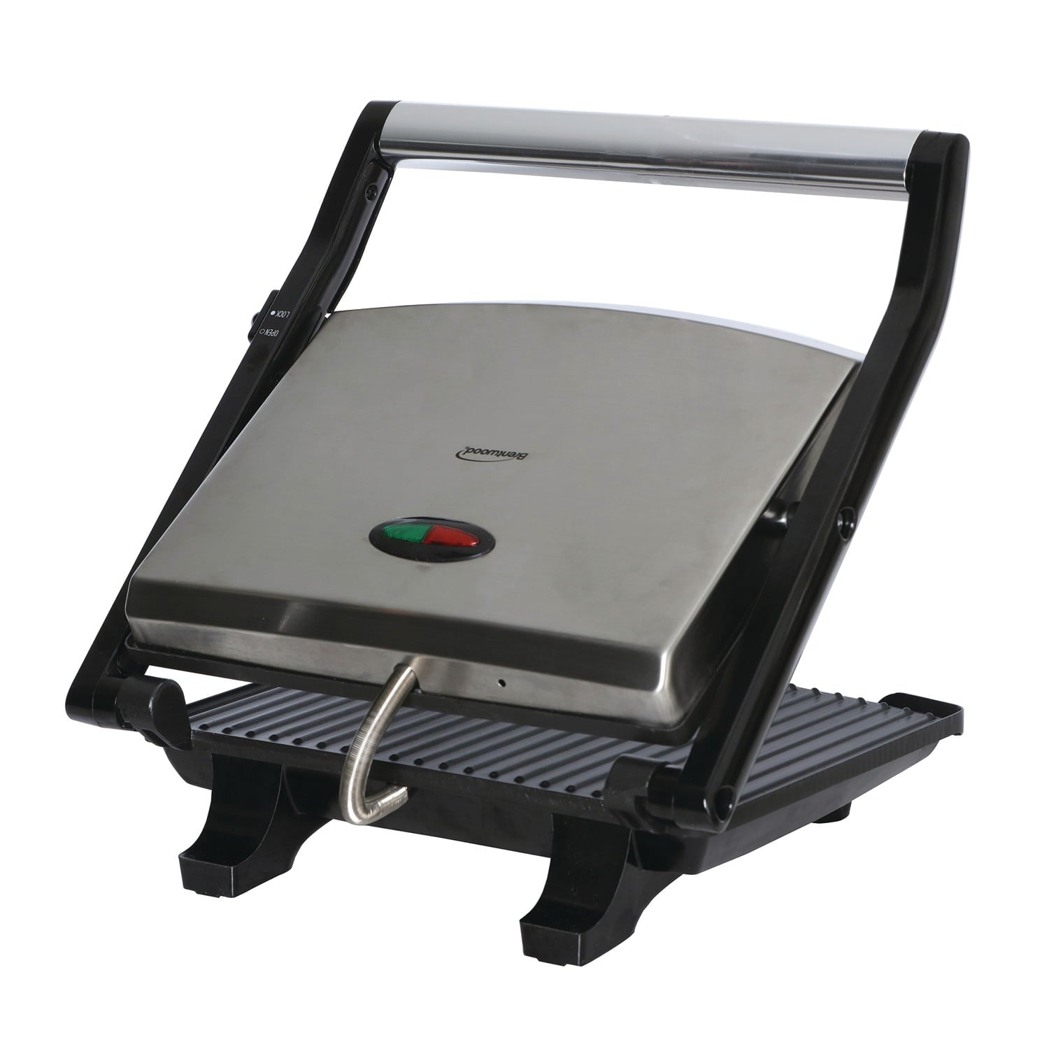 Brentwood Select TS-651 Compact Non-Stick Panini Press & Sandwich Maker - Stainless Steel