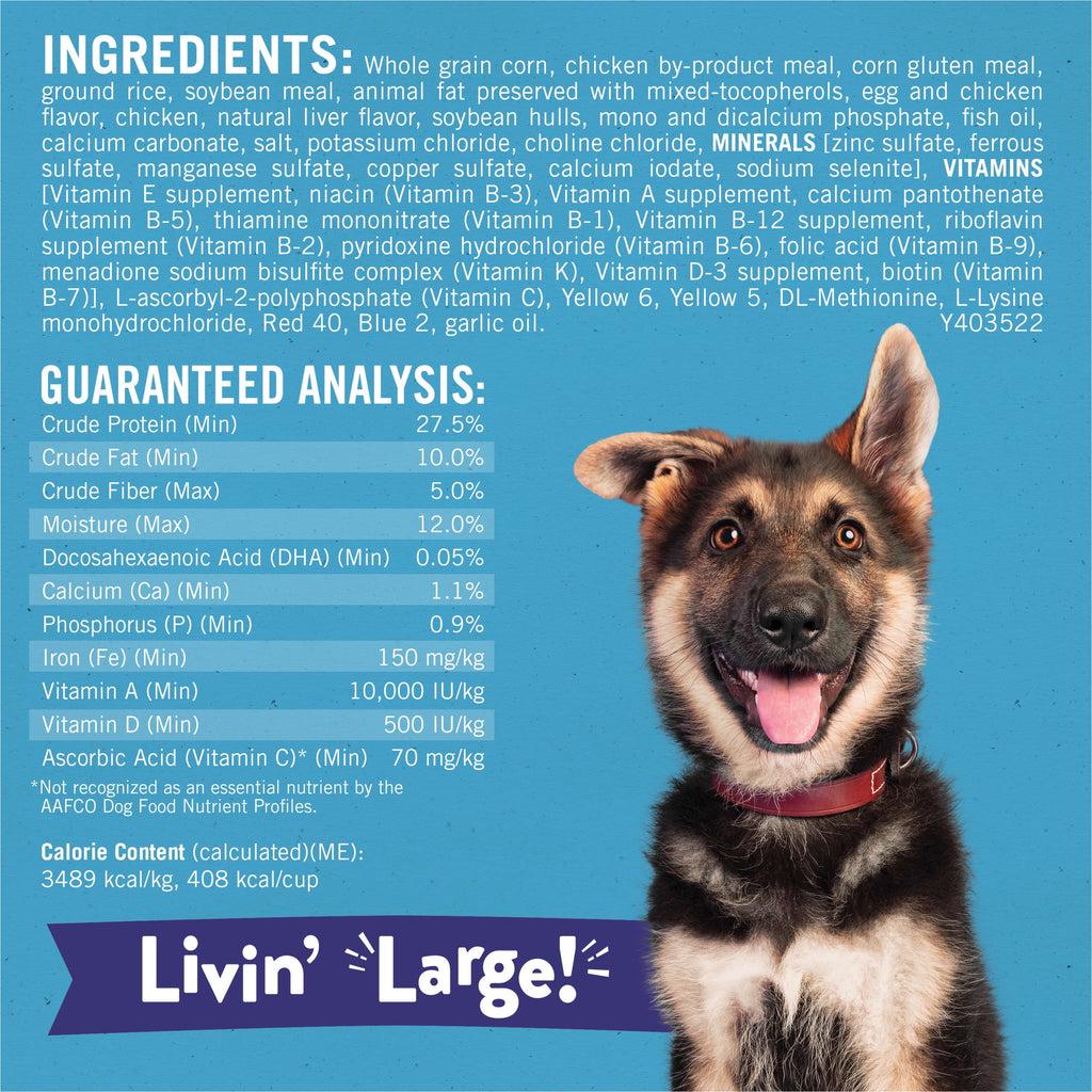 Purina Puppy Chow Dry Dog Food for Large Breeds - High Protein Growth with Chicken, 30 lb Bag