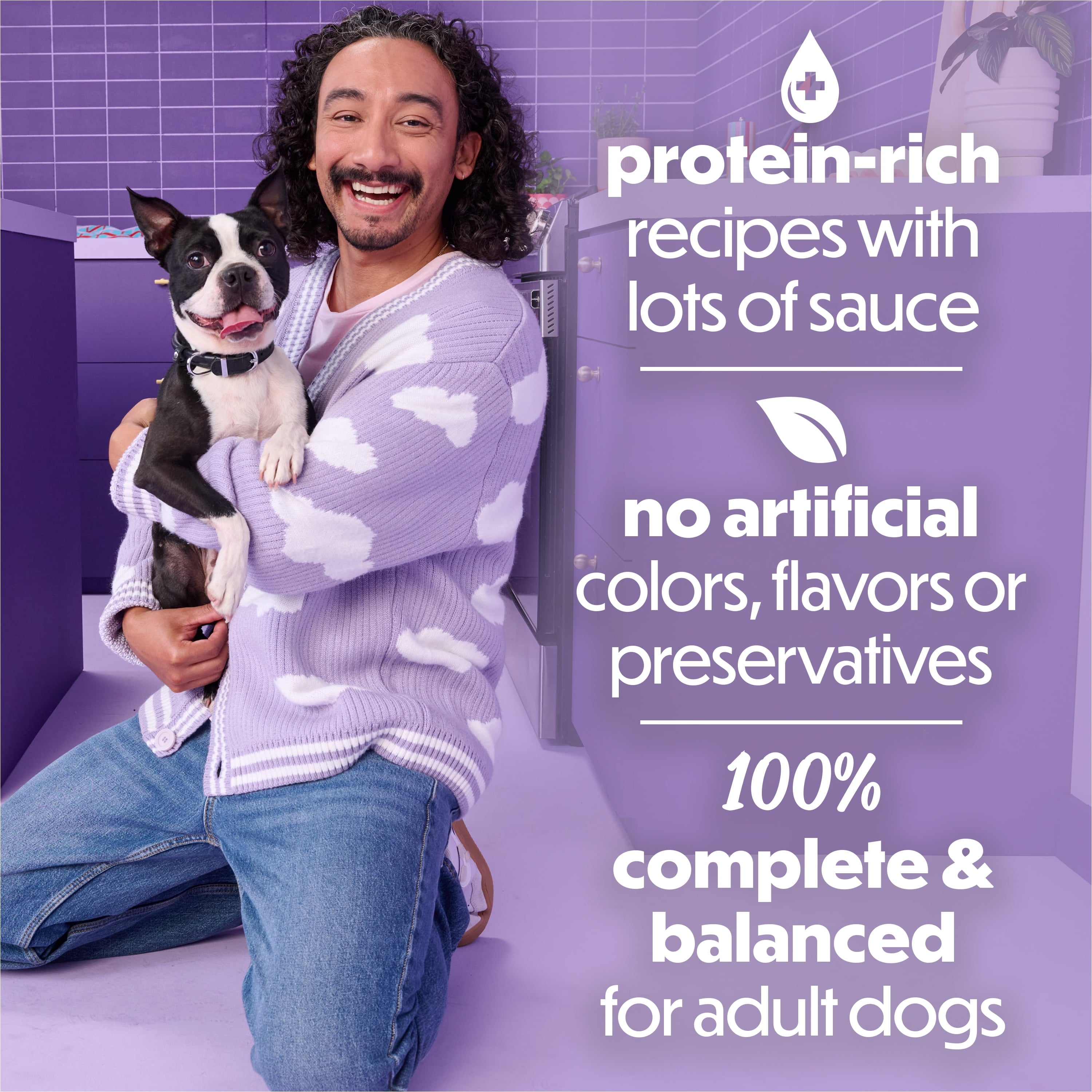 Purina Beneful Kitchen Creations With Beef - Chicken, or Lamb Wet Dog Food Variety Pack, 3 oz Cans (12 Pack)