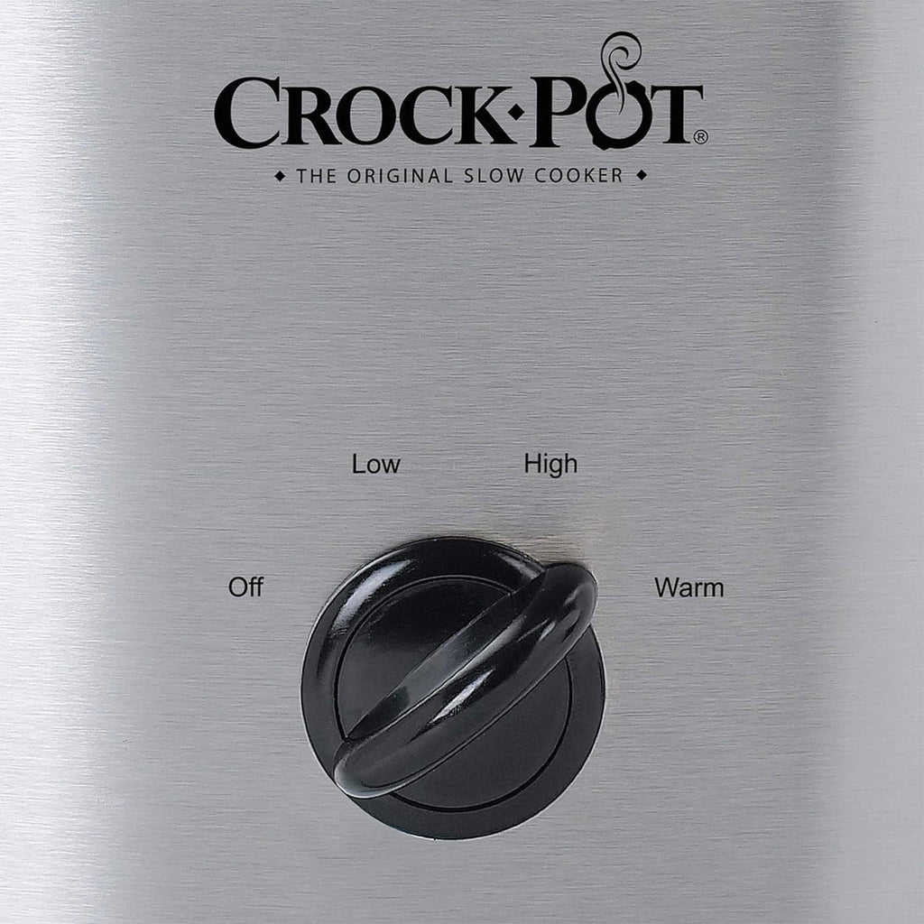 Crock-Pot Cook & Carry 6-Quart Oval Portable Manual Slow Cooker Stainless Steel SCCPVL600S