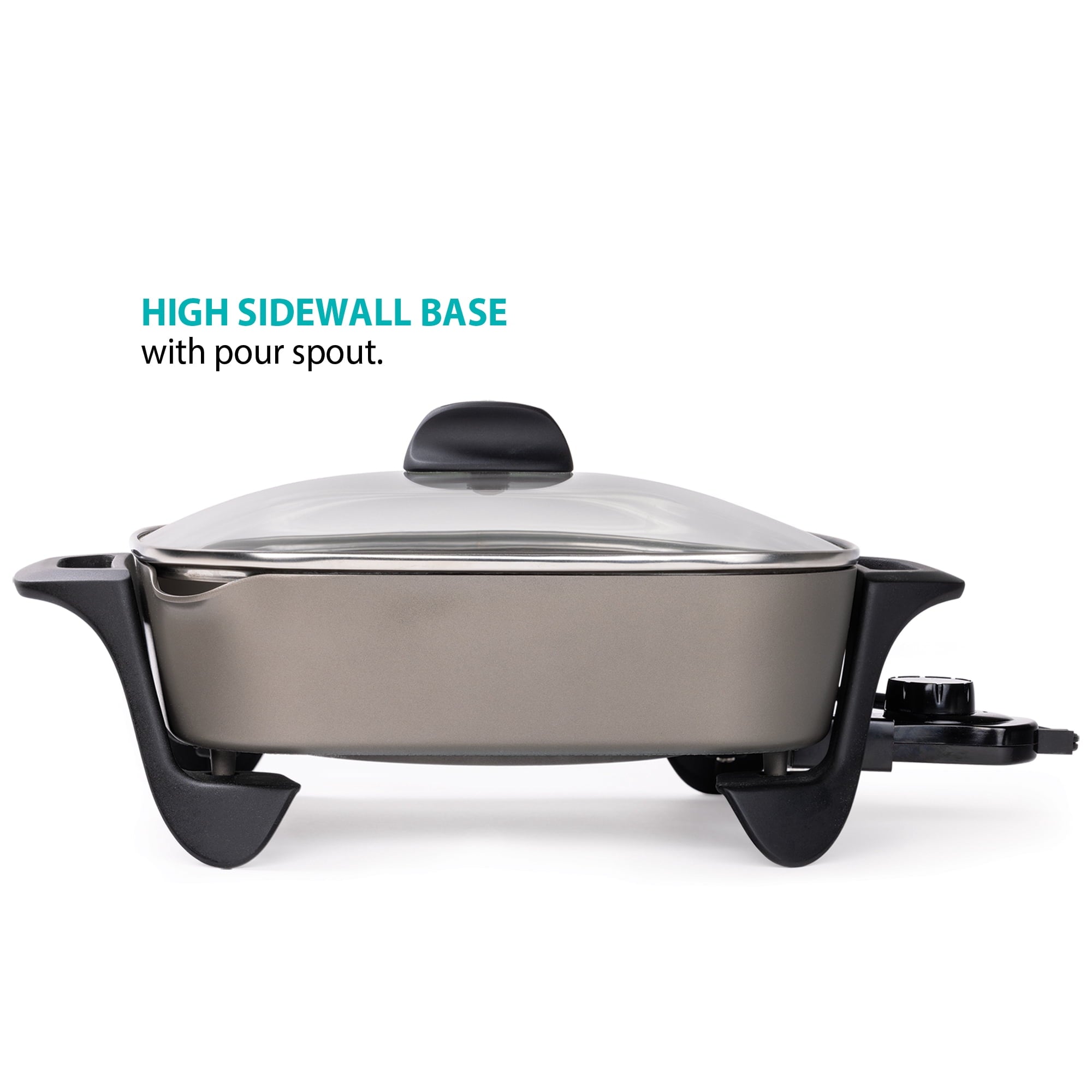 Presto 12-inch Ceramic Electric Skillet with Glass Cover