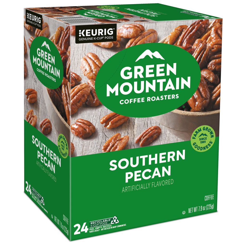 Green Mountain Coffee Southern Pecan - Flavored Keurig K-Cup Coffee Pods, Light Roast, 24 Count
