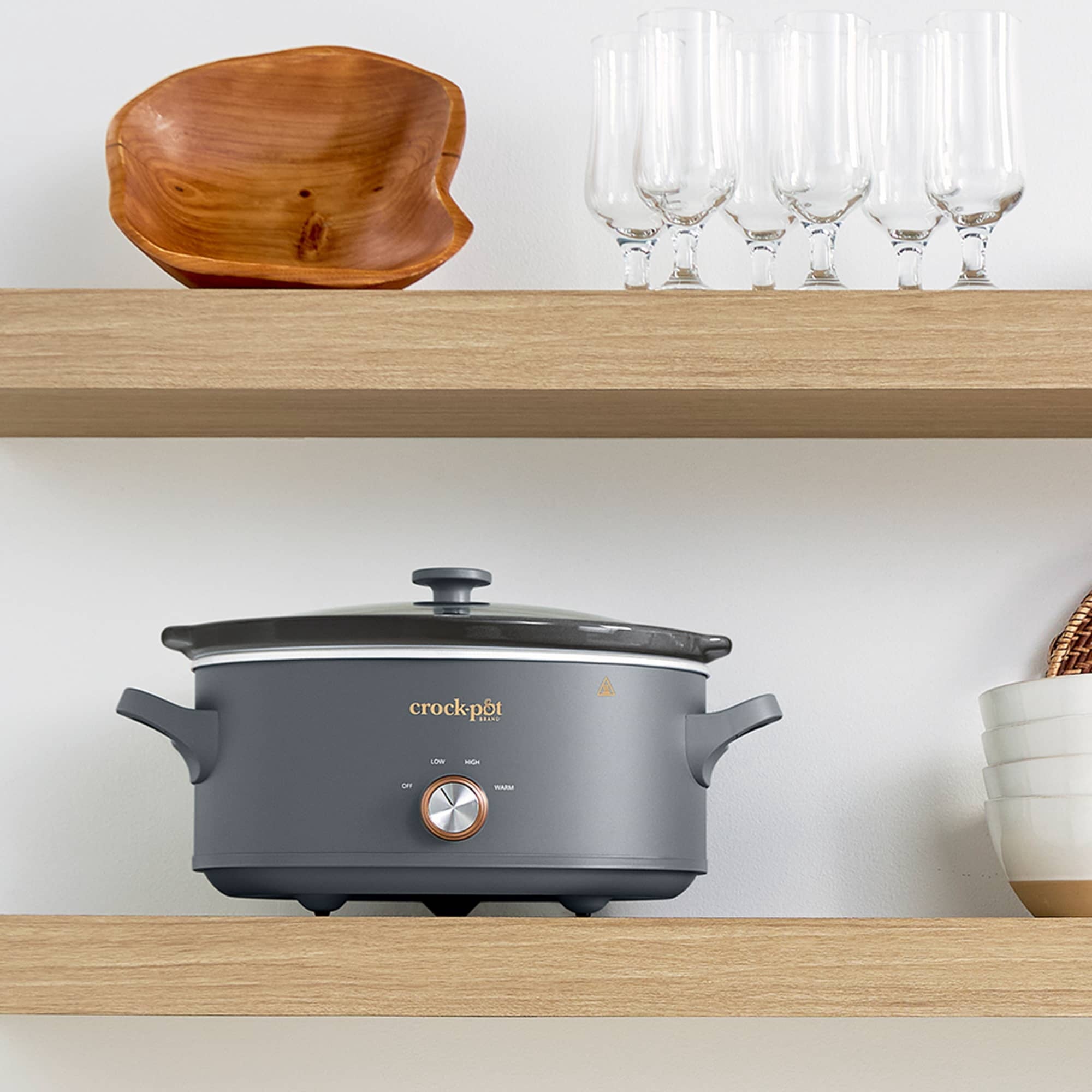 Crock-Pot Manual 7-Quart Slow Cooker - Mussel Grey