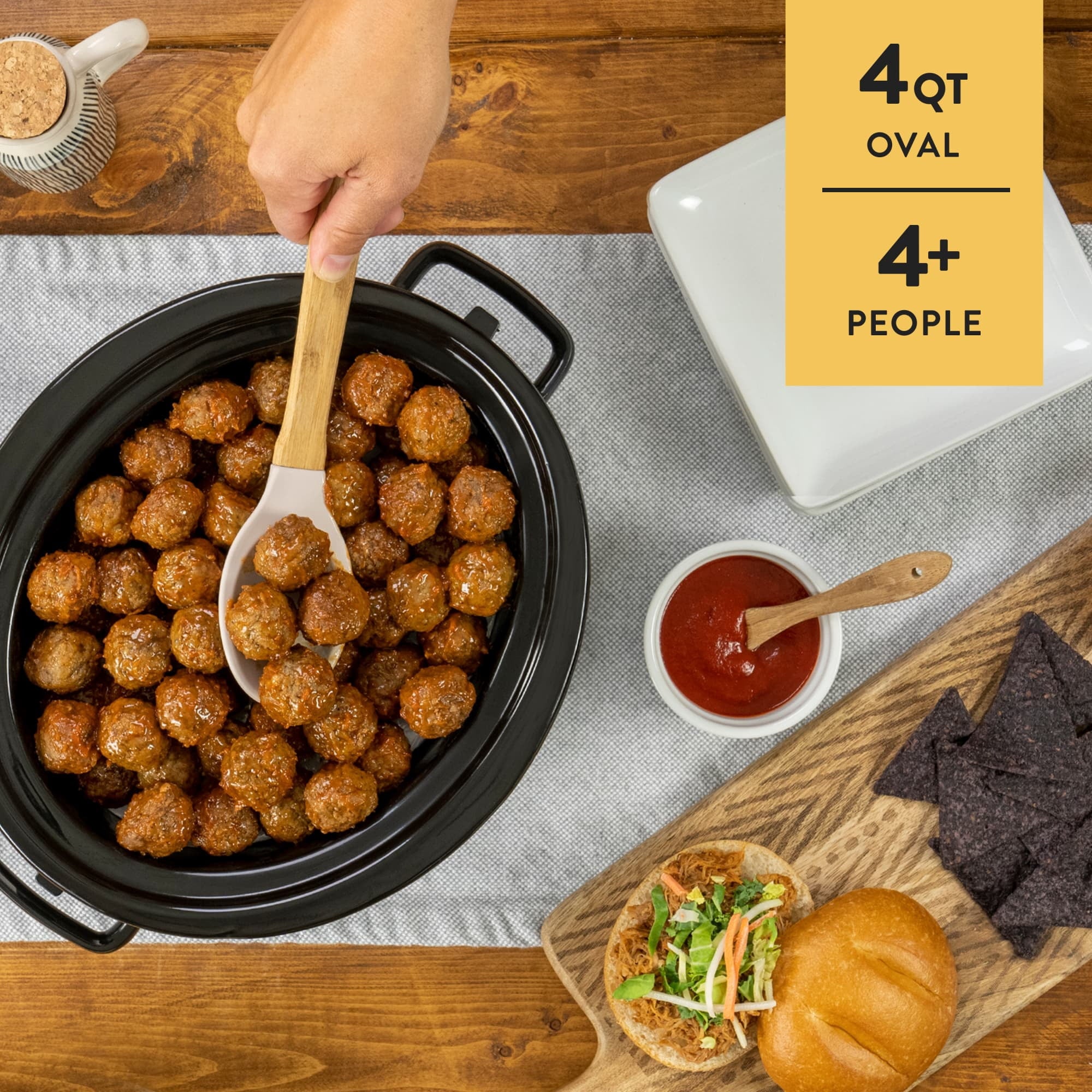 Crockpot Programmable 4-Quart Cook & Carry Slow Cooker - Stainless Steel