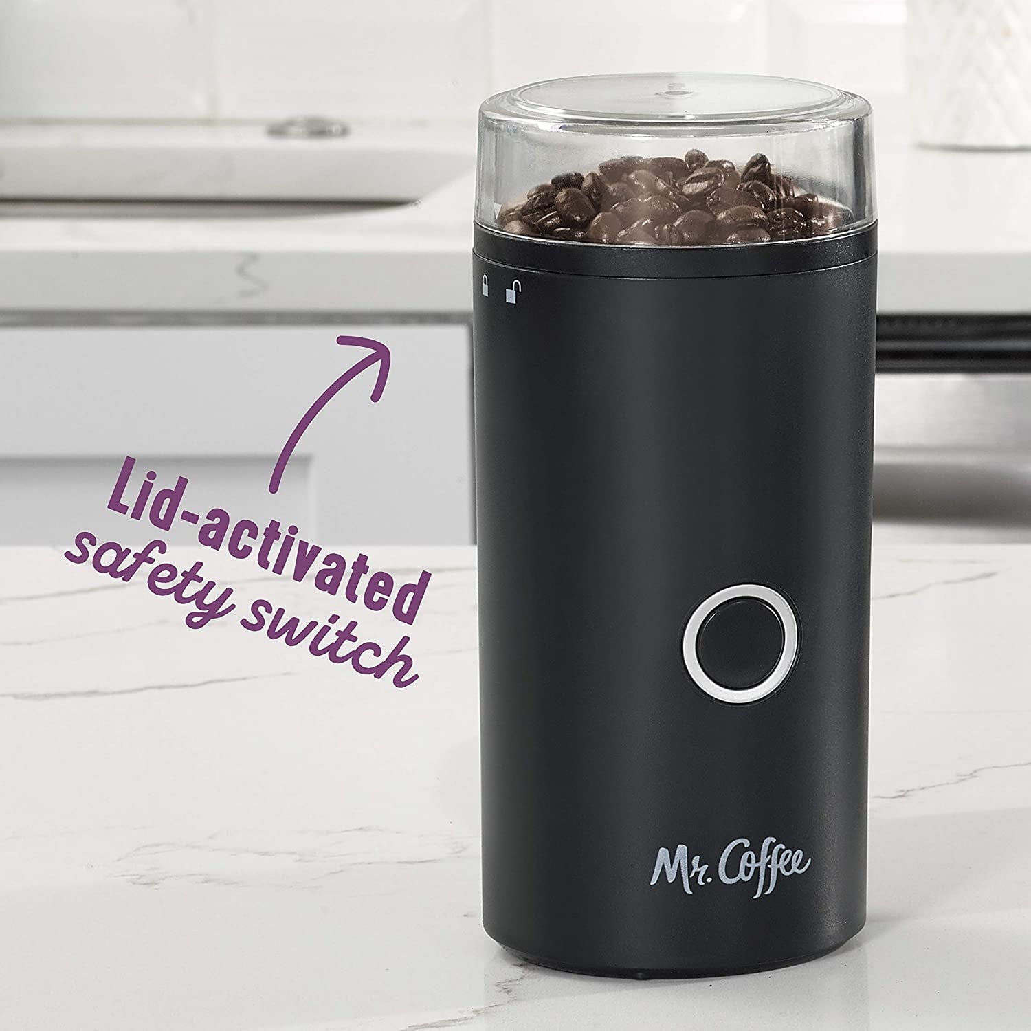 Mr. Coffee Simple Grind 14 Cup Coffee Grinder - Black