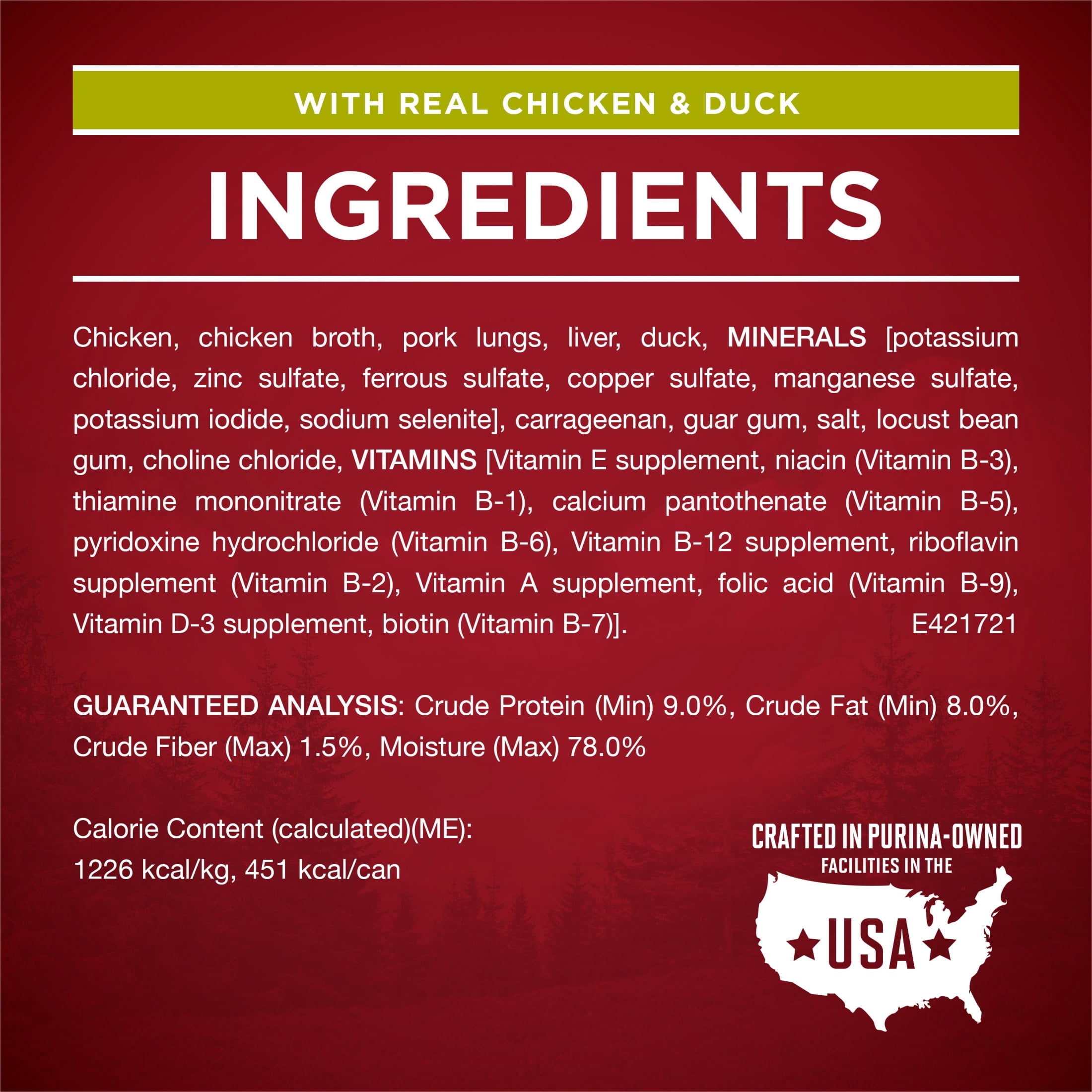 Purina ONE True Instinct Classic Ground Grain-Free Formulas With Real Turkey and Venison - and With Real Chicken and Duck Wet High Protein Dog Food Variety Pack - 4-Pack