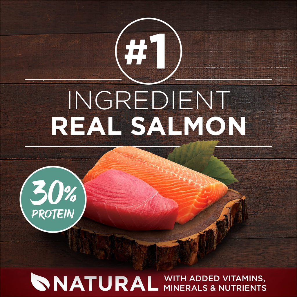 Purina ONE True Instinct With Real Salmon and Tuna Natural With Added Vitamins - Minerals and Nutrients High Protein Dog Food Dry Formula, 7.4 lb.