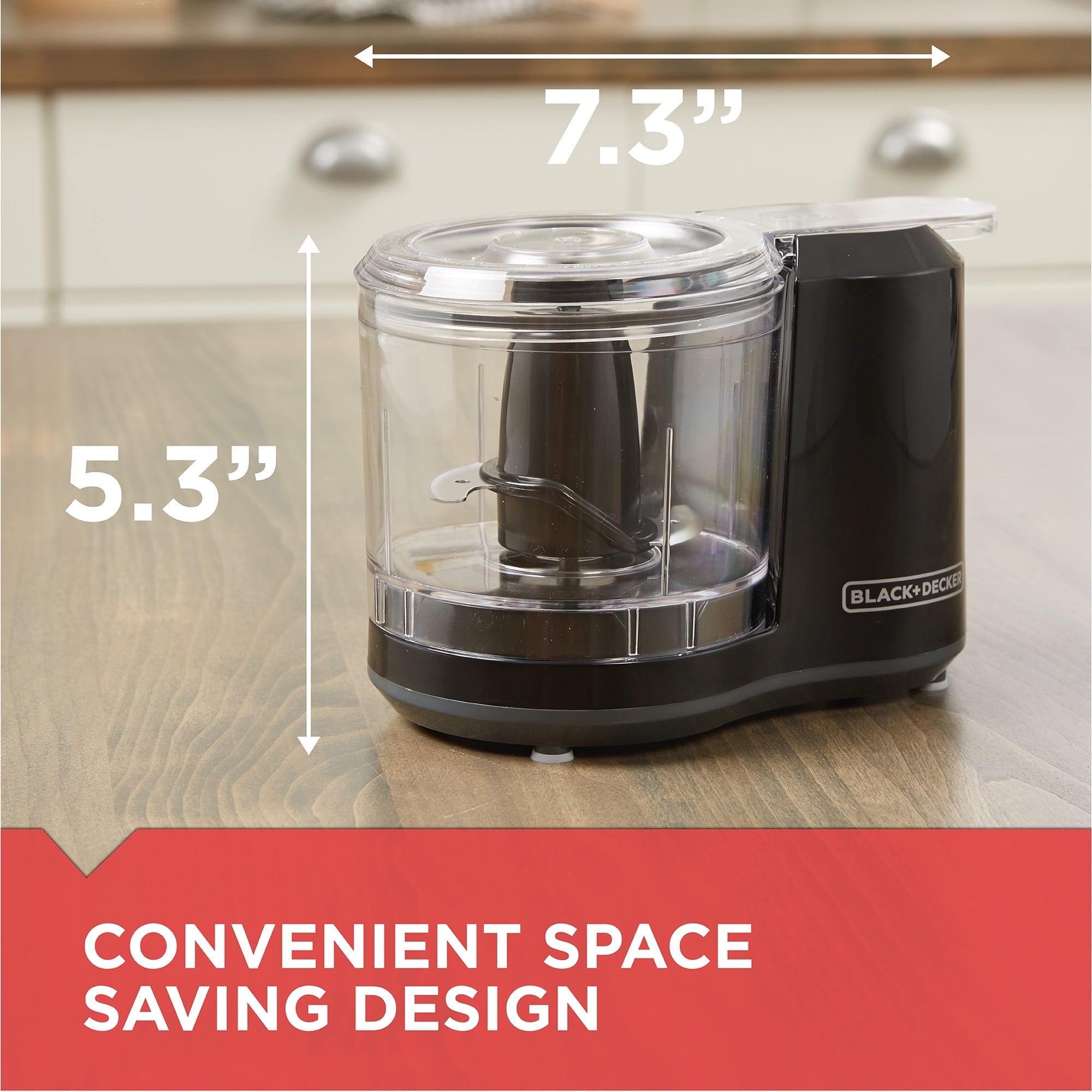 BLACK+DECKER 1.5-Cup Electric Food Chopper - One Touch Pulse, 150W Motor, Mini Food Processor, Stay-Sharp Blade, Dishwasher Safe