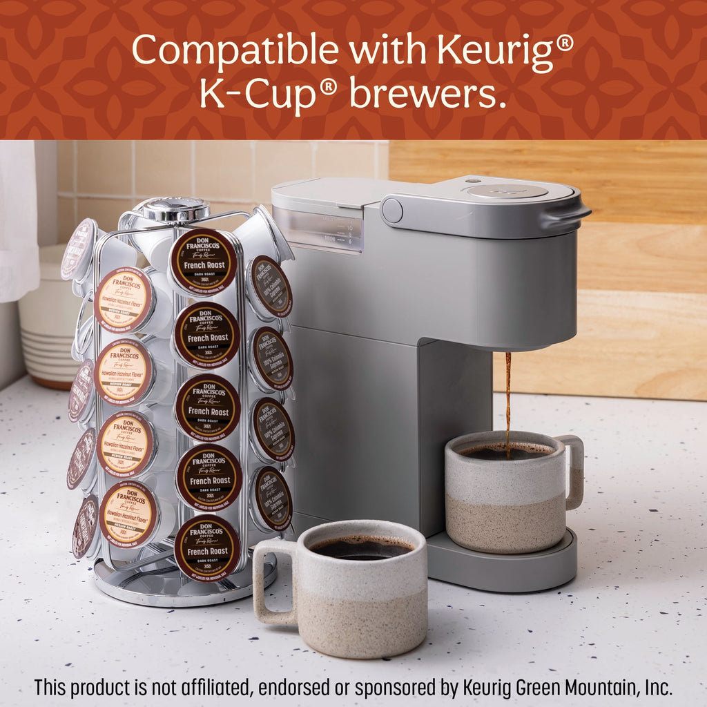 Don Francisco's Kona Blend Medium Roast K-Cup Coffee Pods - 24 Count, Compatible with Keurig Brewers, Recyclable Through TerraCycle
