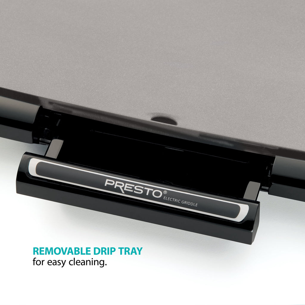 Presto Ceramic Nonstick Electric Griddle/Warmer Plus with Multifunction Tray
