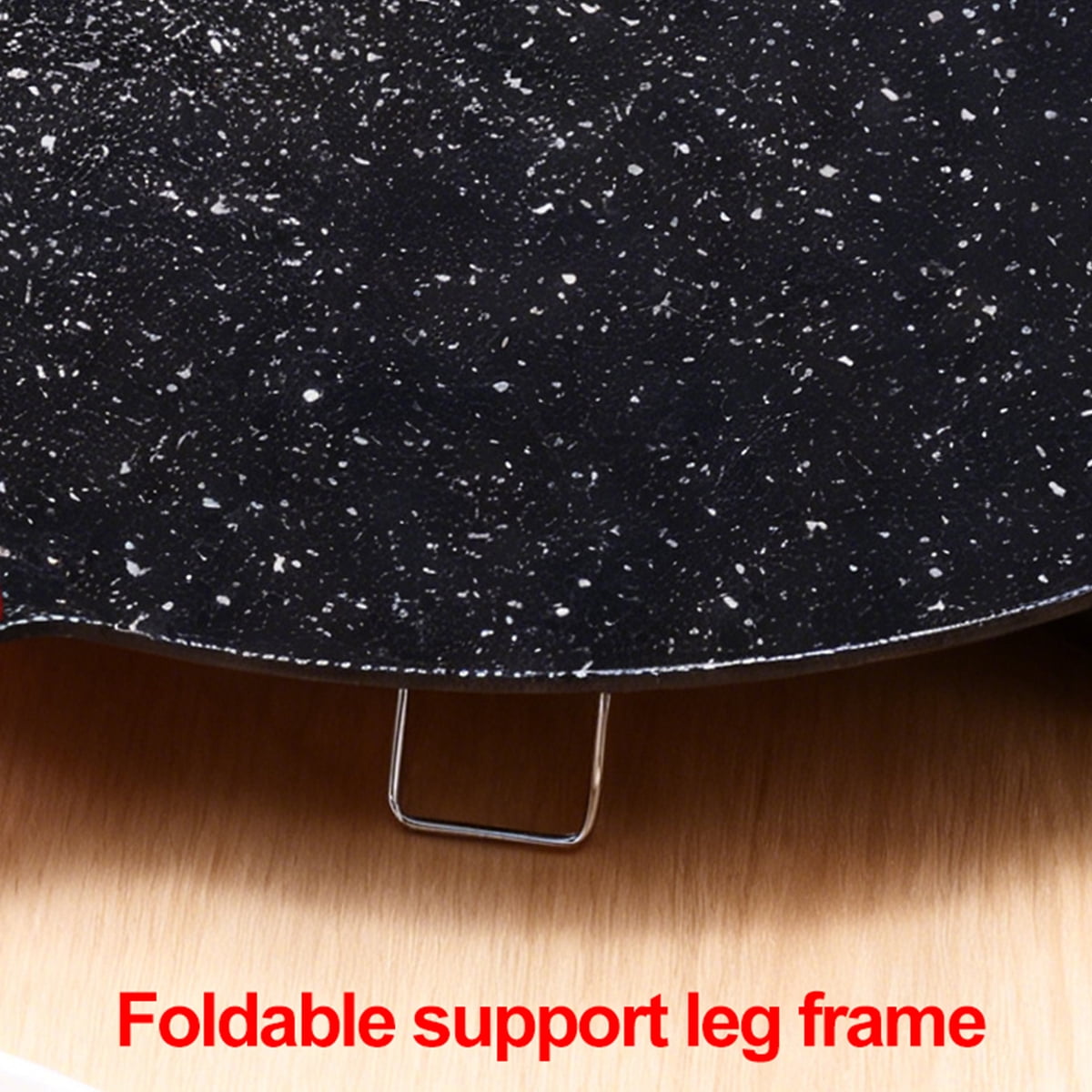 Electric Indoor Grill - 14 inch Nonstick Smokeless Round Griddle with Temperature Control for Kitchen BBQ Steak Pancakes