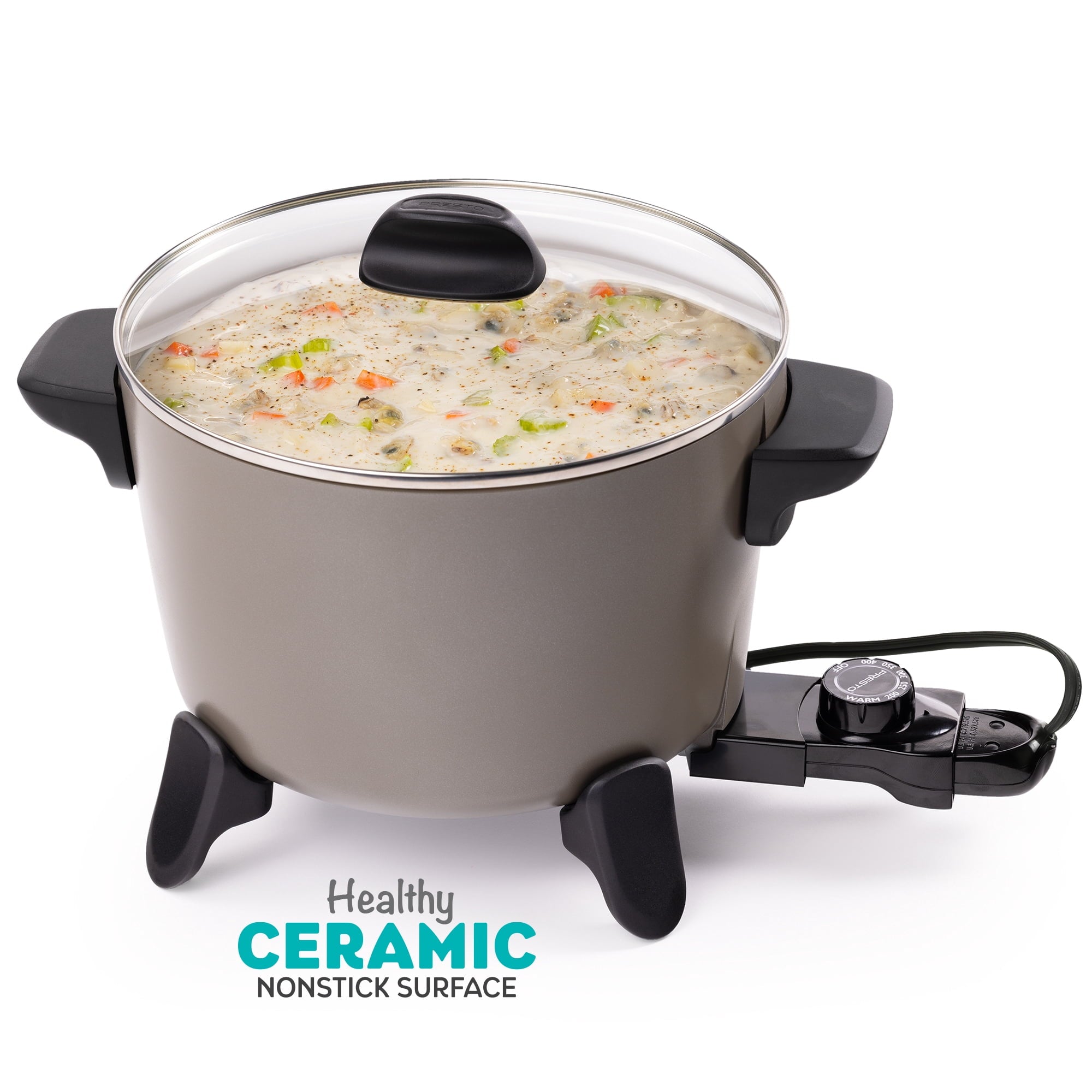 Presto Big Kettle Ceramic Deep Fryer/Multi-Cooker