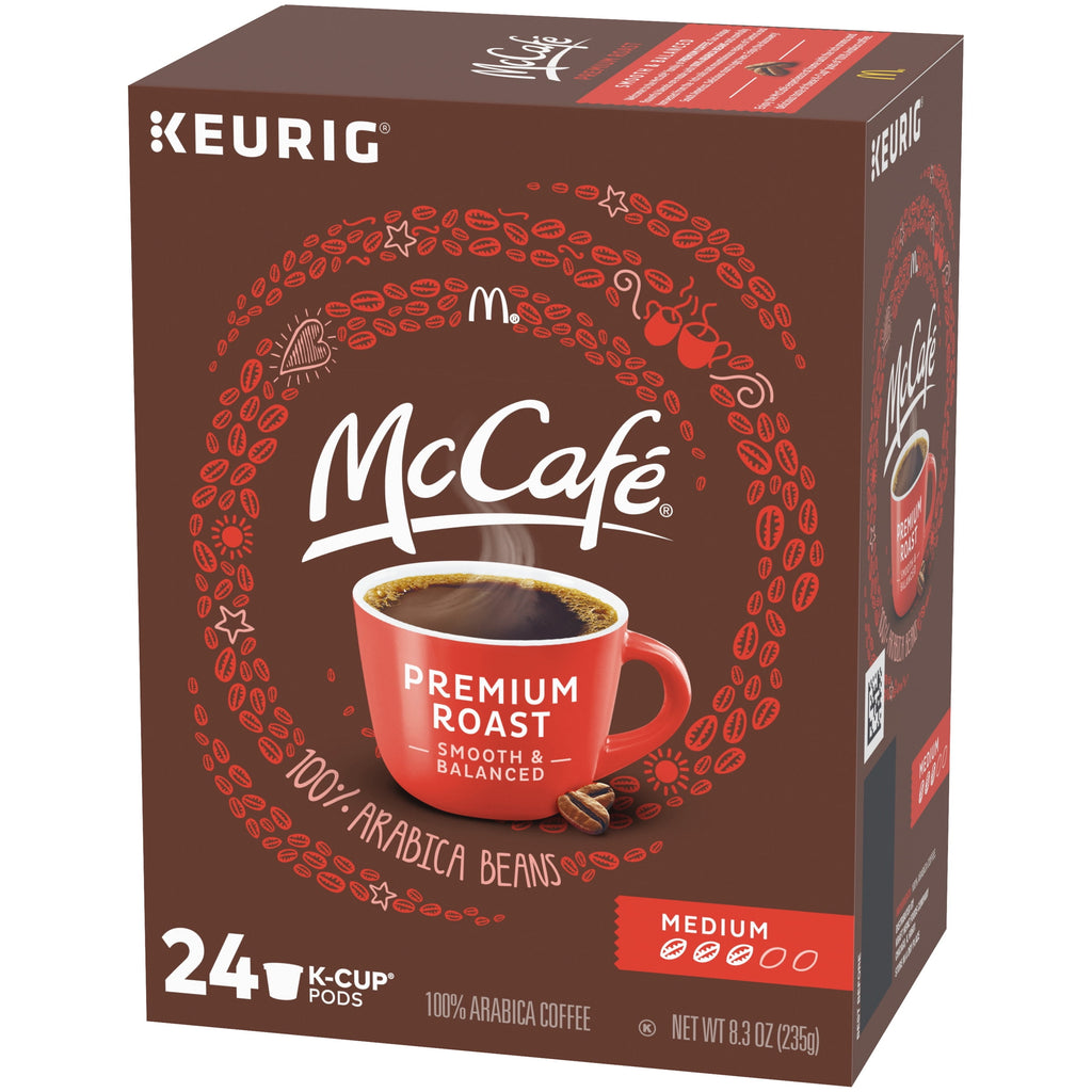 McCafe Premium Roast Coffee K-Cup Coffee Pods - Medium Roast, 24 Count For Keurig Brewers - 4-Pack