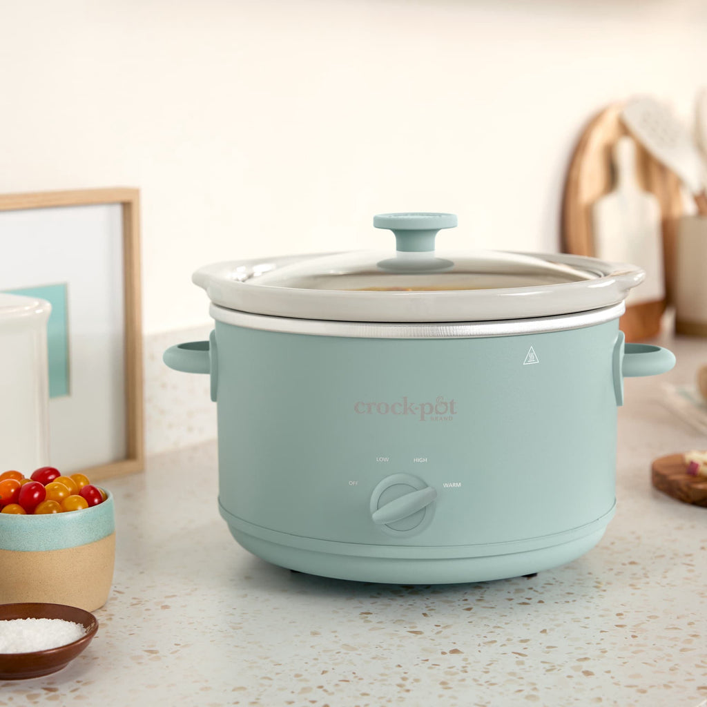 Crock Pot Design Series Manual Slow Cooker - 4.5 Qt Kitchen Appliance, Ocean Fog Green