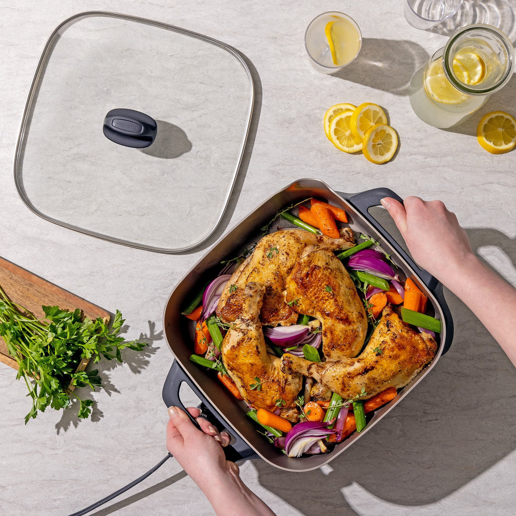 Presto 12-inch Ceramic Electric Skillet with Glass Cover