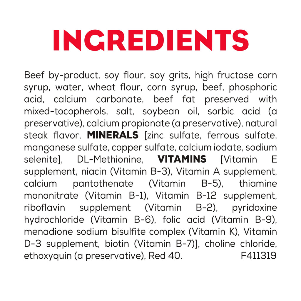 Purina Moist & Meaty Dry Dog Food - High Protein Steak Flavor with Real Beef, 12 Count