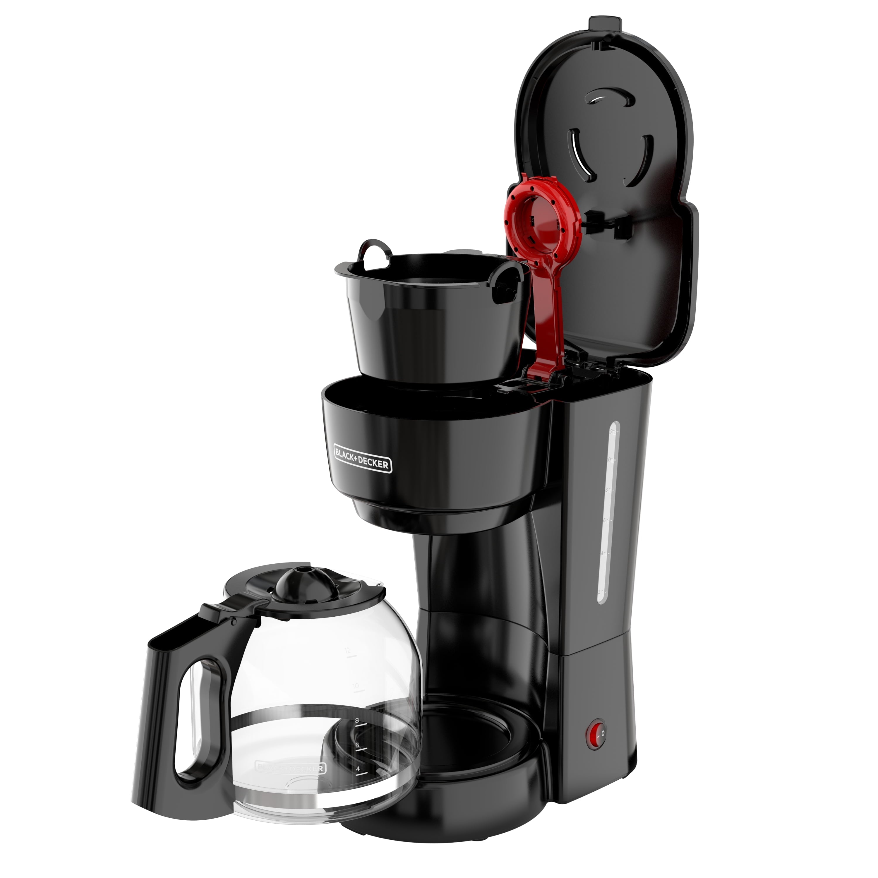 BLACK+DECKER 12-Cup Drip Coffee Maker with Easy On/Off Switch and Sneak-A-Cup Feature