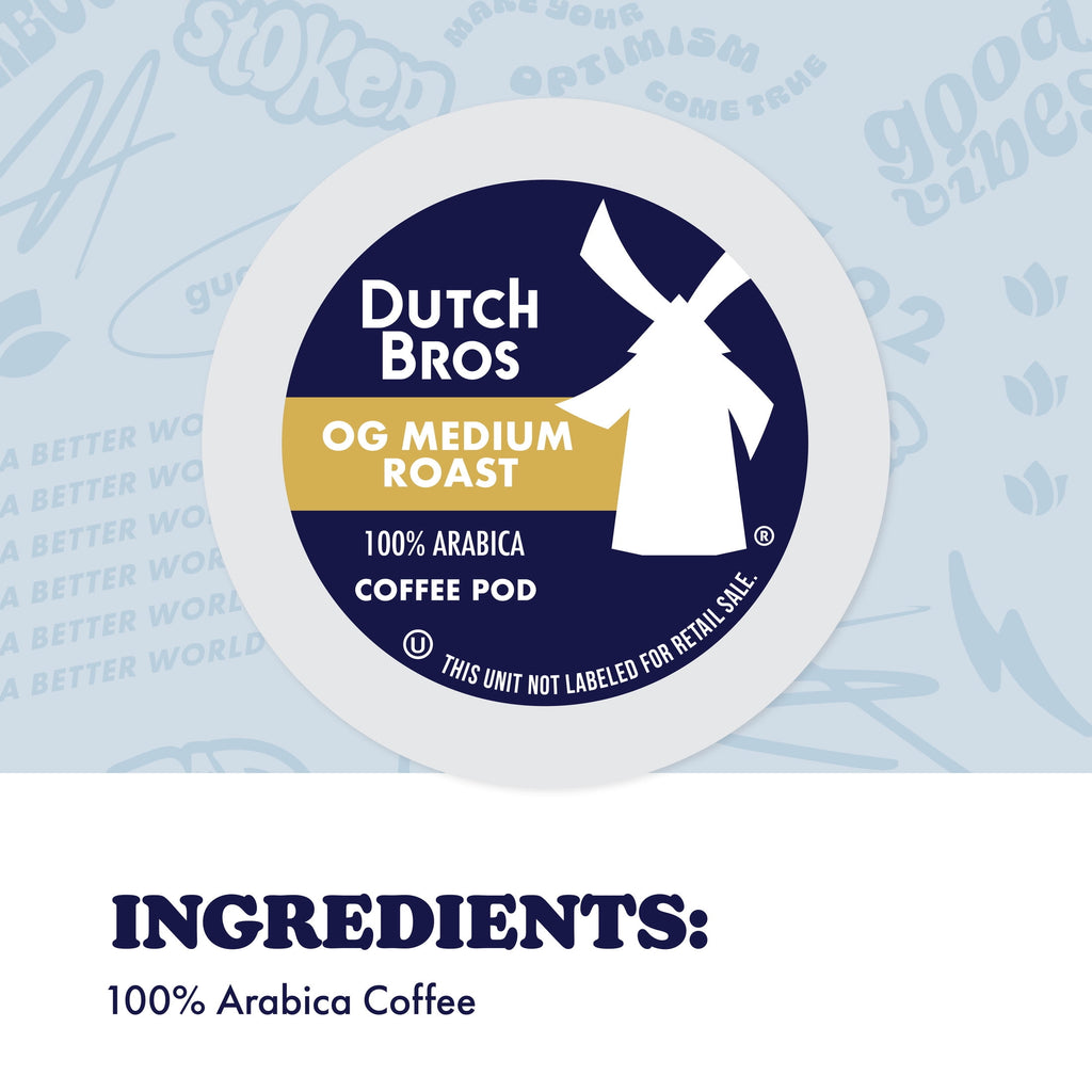 Dutch Bros® OG Medium Roast - 40 Count, Medium Roast, Single Serve Coffee Pods for Keurig K-Cup Brewers