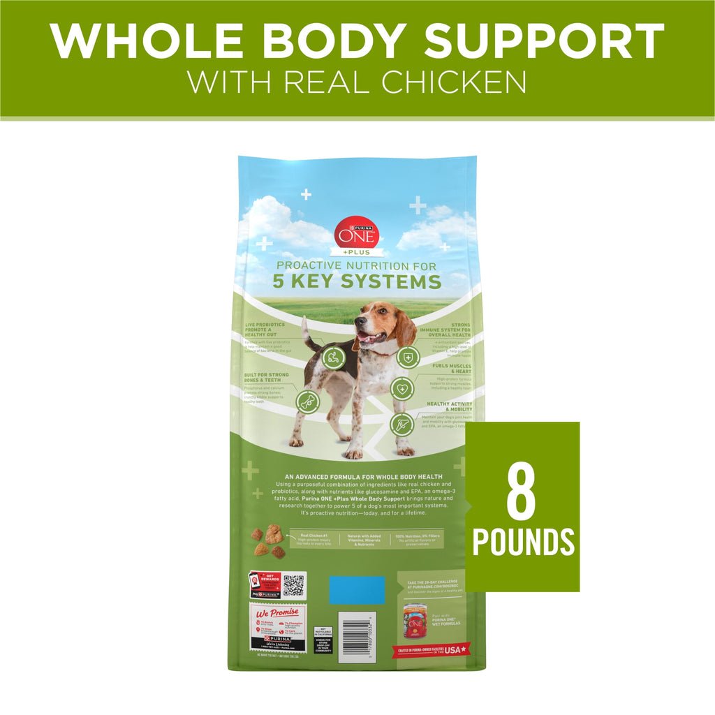 Purina ONE Plus Whole Body Support With Chicken Dry Dog Food - 8 lb.