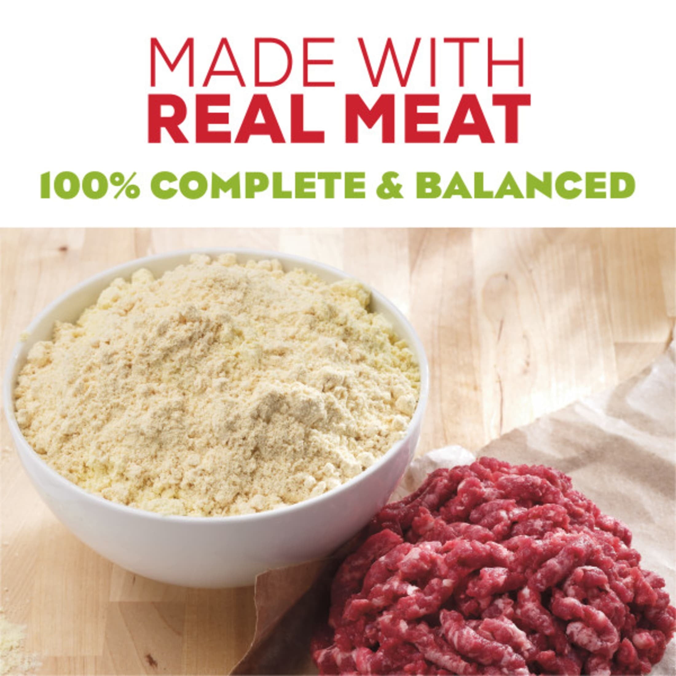 Purina Moist & Meaty Dry Dog Food - High Protein Steak Flavor with Real Beef, 12 Count
